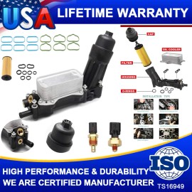 Carbole Engine Oil Coolant Assembly for 2014 2015 2016 Jeep Cherokee 68105583AA 3.6L V6