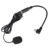 Akozon Black External 3.5mm Microphone Clip On Microphone Adapter Cable