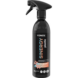 Vonixx Sinergy Plastic Spray Coating 16.9 fl oz (500 ml) - 3 years durability on interior, 5 months on exterior, protectant, dressing, matte, satin finish.
