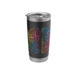Brain Chip | Computer Science | Artificial Intelligence Stainless Steel Insulated Tumbler