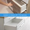sourcing map Drawer Slides, 10Pcs 235mm - Plastic Drawer Rails,