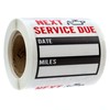 Oil Change Reminder Stickers / 250 Clear Window Automotive Mechanic