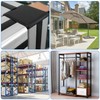 60 Pcs Standard Plastic Square Aluminum Extrusion End Cap, Plastic