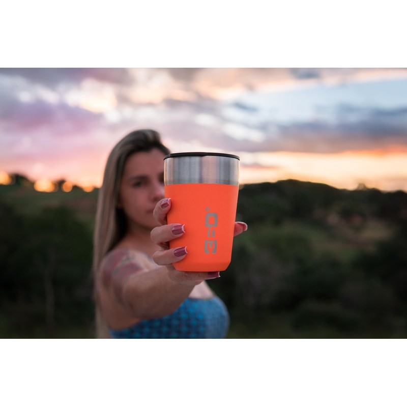 360° Unisex Vaso Aislado Regular Glass, Black, One Size