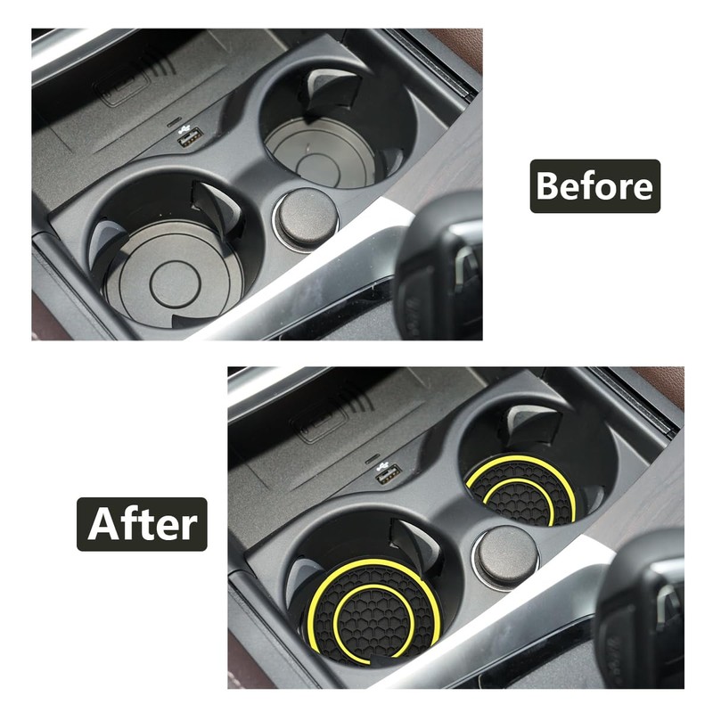 JUNAHAA Car Cup Coaster Universal Automotive Waterproof Non-Slip Cup Holders