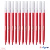DIGNO SketchStic Felt Tip Pens, RED, Pack of 12, Fibre