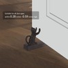 YukaBa Home Locomotion Stretching Cat Door Stopper, Black (Cat B-1