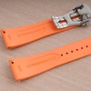 StrapHabit Quick Release Deployant Rubber Watch Strap For Large and