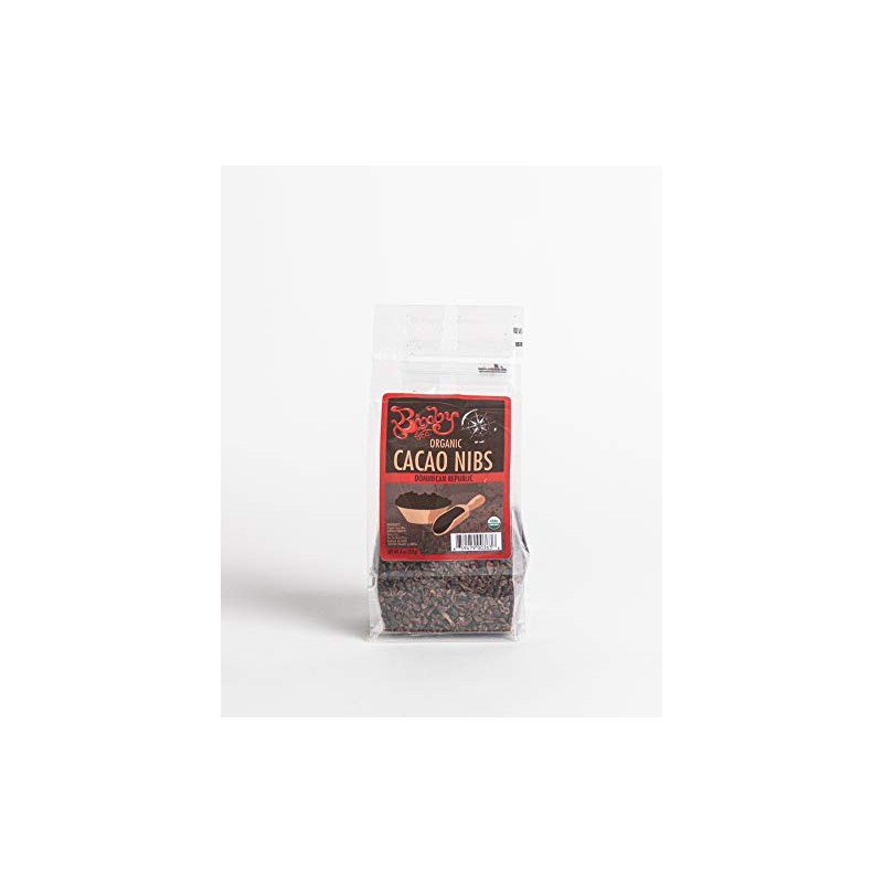 Organic Cacao Nibs by Bixby Chocolates - 1/2 Pound Bag,