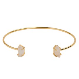 LuckyLy Pulseras Mujer con Piedras Naturales Cuarzo Rosa, Brazalete con Baño de Oro 18k – Joyería para Mujer ideal como Regalos para Mujer Originales, Regalos para Mamá y Novia, Modelo Ivy