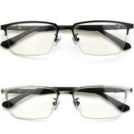 Progressive Multifocal Computer Reading Glasses Blue Light Blocking for Men