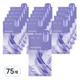 Mediheal Pepta Lifting Ampoule Mask 20ml, 1 pack, 75 pieces / 메디힐 펩타 리프팅 앰플 마스크 20ml, 1개입, 75개