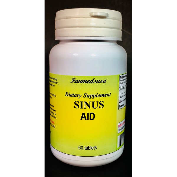 Sinus Aid (Seaprose), Congestion, Mucus, Sinus, Inflamation (1 Bottle - 60 Tablets)
