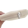 Muka 6-Pack Round Keychain Pouch, Natural Cotton Canvas Ear Bud