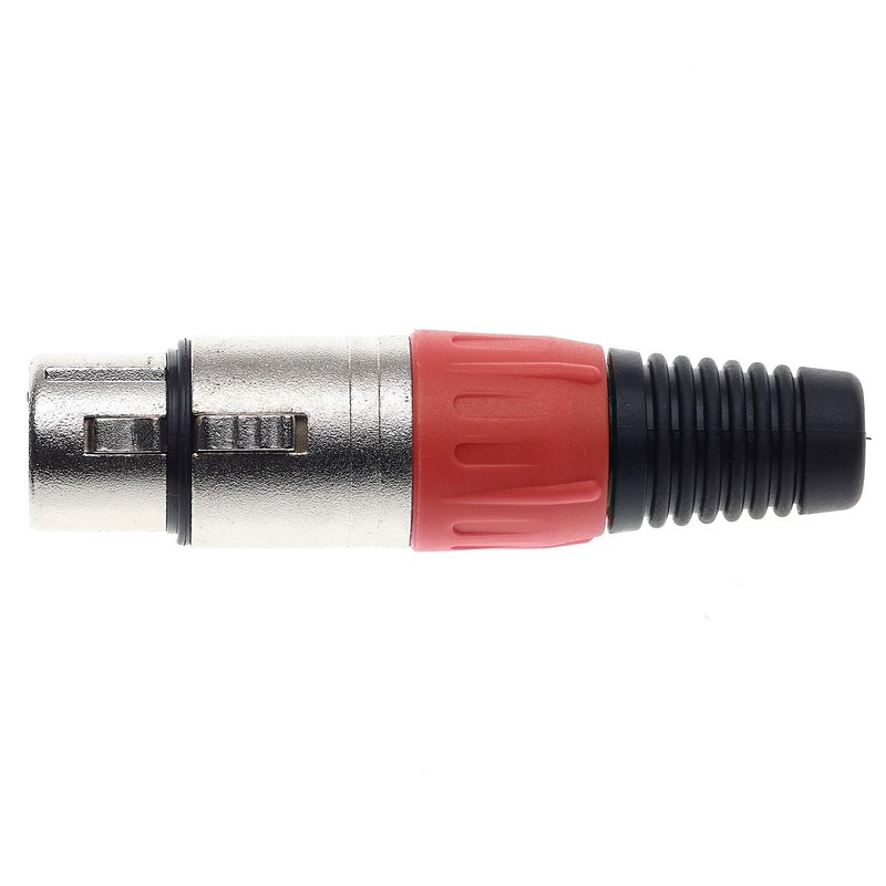 Keple 3 Pin XLR Female Red - Female Audio Microphone