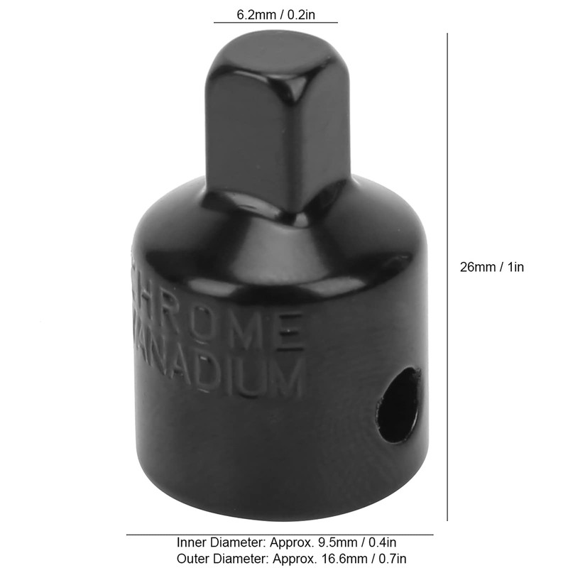 Wrench Adapter, Head Repair Tools 4Pcs Hardware 3/8 M to