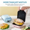AROMA® 3-in-1 Panini Press, Sandwich Grill, and Waffle Maker with