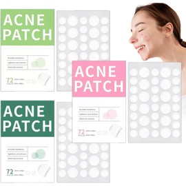 72 Parches Invisibles Eliminar Acne Espinillas Granos Poro Anti Acne Parches adhesivos Centella Asiática Te verde Esencia Arbol de Te Cuidado de la Piel Radiante (Centella Asiática)