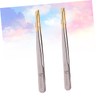 Mikinona Professional Eyebrow Tweezers Stainless Steel Clamps Flat Oblique Mouths