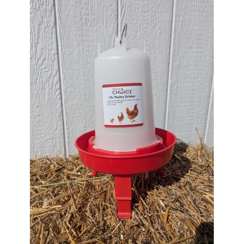 Hen's Choice™ Chicken Feeder and Waterer Set, 6.5 lb Feeder,