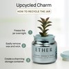 Paddywax Chroma Scented Candle with Lid in Reusable Metallic Etched