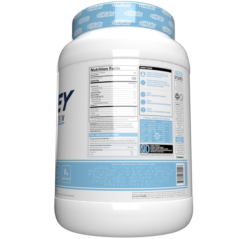 EHP Labs OxyWhey Whey Protein Isolate – 25g High Protein,