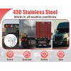Tail Light Panel Stainless Steel with Four 4.49" and Six