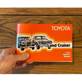 1980 Toyota Land Cruiser FJ40 FJ45 FJ55 Owner's Manual User Guide