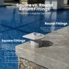 Streamline Easy-Press Pool Return Fitting – Tool-Free, No Glue or