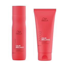 Wella INVIGO Color Brilliance Color Protection Fine/Normal Shampoo 300ml and Vibrant Color Conditioner 200ml