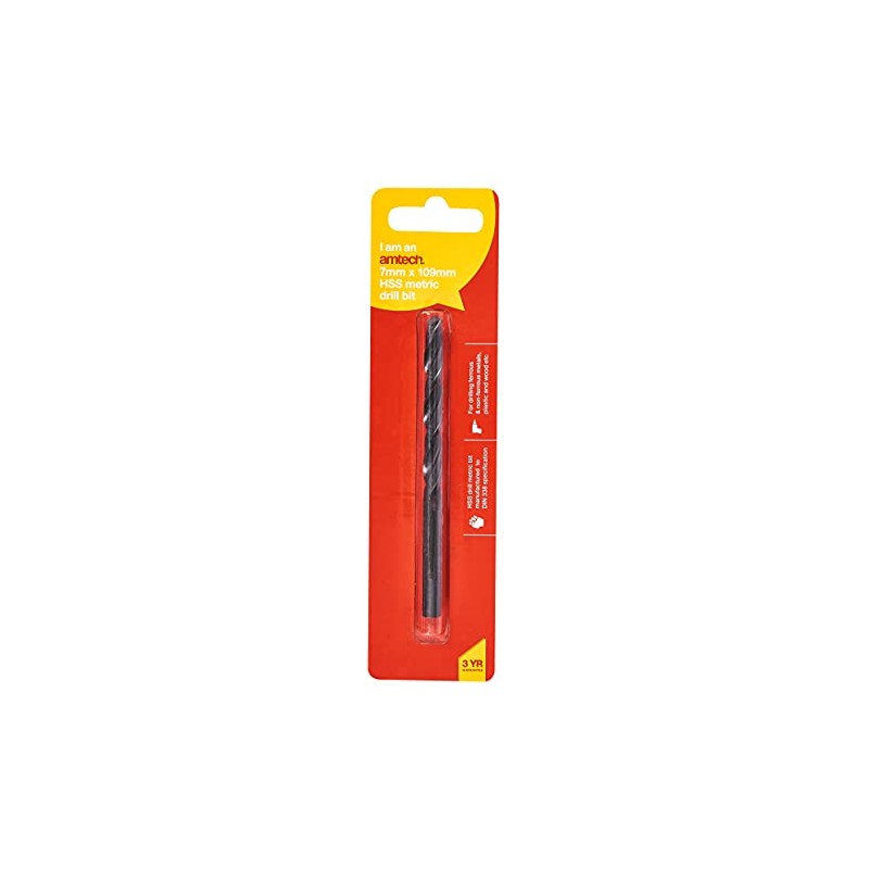 Amtech F5015 High speed steel (HSS) metric drill bit (7mm
