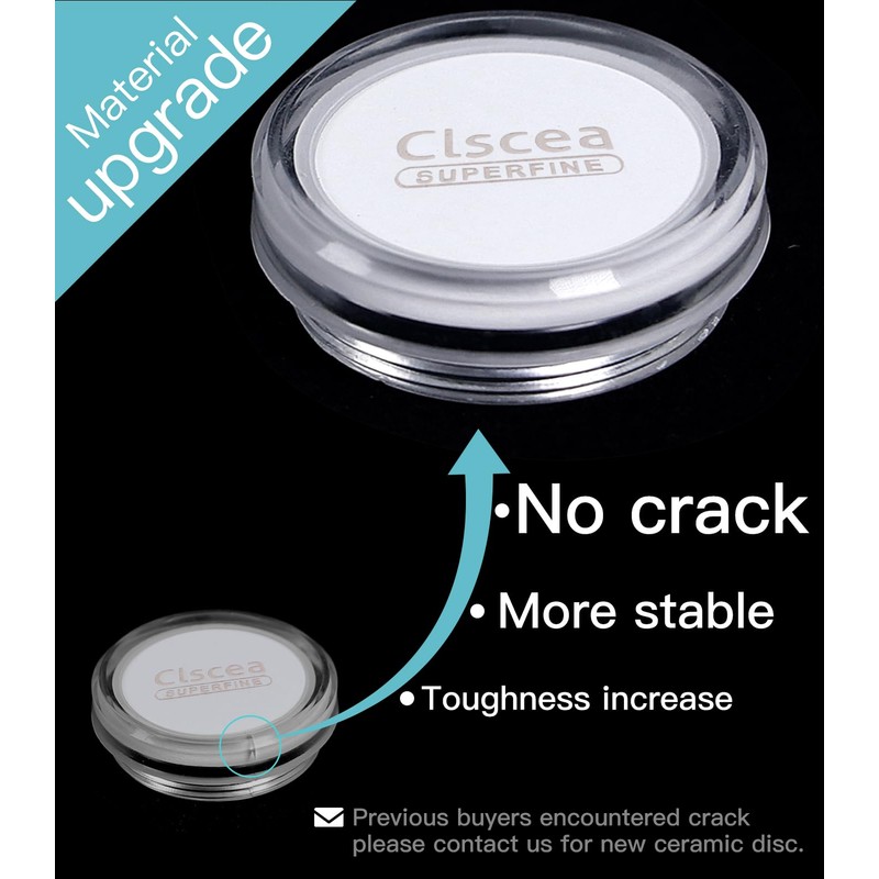 Clscea Aquarium Stainless Steel CO2 Diffuser Atomizer with Integrated Check