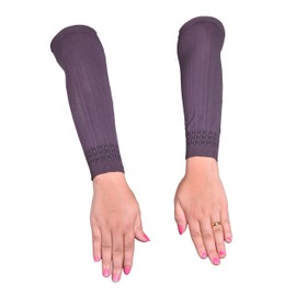 Egypt Bazar Elegant Arm Warmers Hijab - Islamic Prayer Clothing, dark-purple