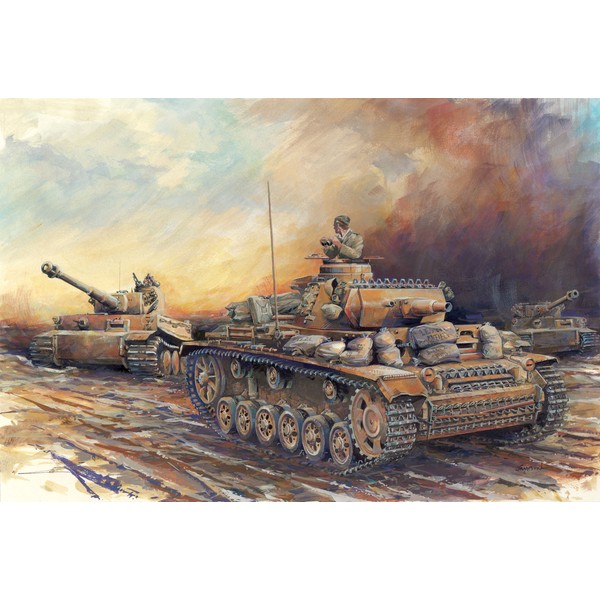 Dragon Models 1/72 Pz.Kpfw.III Ausf.N DAK ~ Armor Pro Series