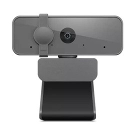 Lenovo NET_BO Essential FHD Webcam Grey, 1080p, Stereo Microphone, USB Camera for Live Streaming and Video Calling, Privacy Cover, Plug and Play, Desktop or Laptop, Windows, Mac, Grey