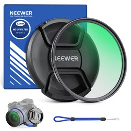 NEEWER 62mm MC UV Protection Filter with Lens Cap, Multi Resistant Nano Coatings/HD Optical Glass/Water Repellent/Scratch Resistant/Aluminum Alloy Ultra Slim Frame/Ultraviolet Filter