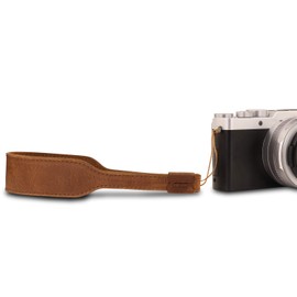 MegaGear MG1613 SLR, DSLR Genuine Leather Wrist Strap, Brown, One Size