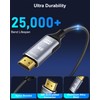 8K DisplayPort to HDMI 2.1 Cable 6.6FT - 8K@60Hz 4K@240Hz,