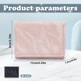 MultiValue Womens Wallet, Multifunctional Slim Ladies Wallet PursesCompact Cute Credit Card Holder Purse Leather Small Wallet Purse with Snap Closure for Card Change Cash (Pink)