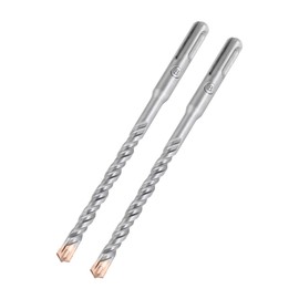Hilpaty SDS Plus Hammer Drill Bit 8 x 160 mm x 2, Professional Masonry Drill with 4 Carbide Cutting Edges for Drilling in Stone, Concrete, Natural Stone, Brick Wall