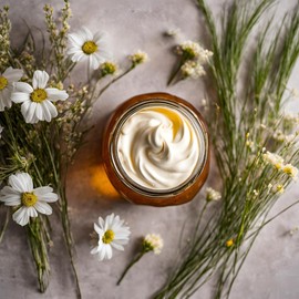 Apothecary Prairie Whipped Tallow Balm (Unscented) - 100% Grass-Fed Beef Tallow and Infused With Organic Sunflower Oil For Total Body Use on Dry Skin, Sunburns, Eczema and Rashes