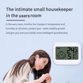 Digital Hygrometer Indoor,Thermometer and Hygrometer,Digital Indoor Thermometer Hygrometer Mini,Mini Lcd Digital Thermometer Hygrometer,Indoor Household Electronic Thermo-Hygrometer,Room Thermometer