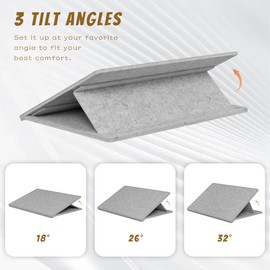 Lavievert 1000 Piece Tilting Puzzle Board with 6 Colored Sorting Trays & Cover, Lightweight Felt Puzzle Mat with 3 Angle Adjustable Stand, Portable Jigsaw Puzzle Table with Non-Slip Surface for Adults