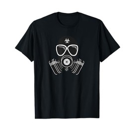 Biohazard Gas Mask Goggles T-shirt Safety Alert T-Shirt