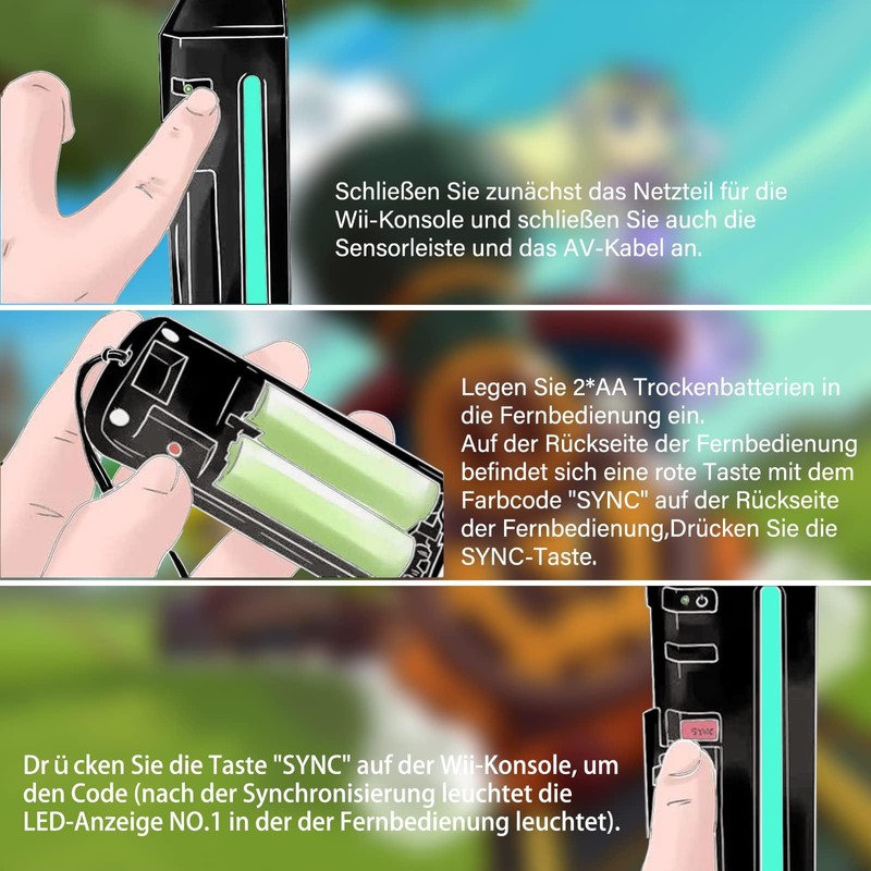 LeonDesigns Wii Controller 2 Pack Wii u Remote mit Silikongehäuse