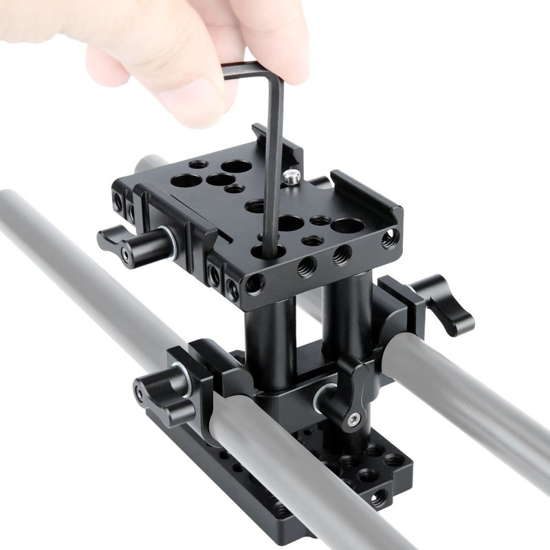 NICEYRIG Quick Release Base Kit 15mm Rail Riser Rig System