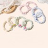FWCXKK 4PCS Cute and Simple Women's Hairstring Small Flower Headband