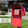 Adoorn Post Mount Mailboxes, 9.5 x 9.5 x 19.5 (HxWxD)