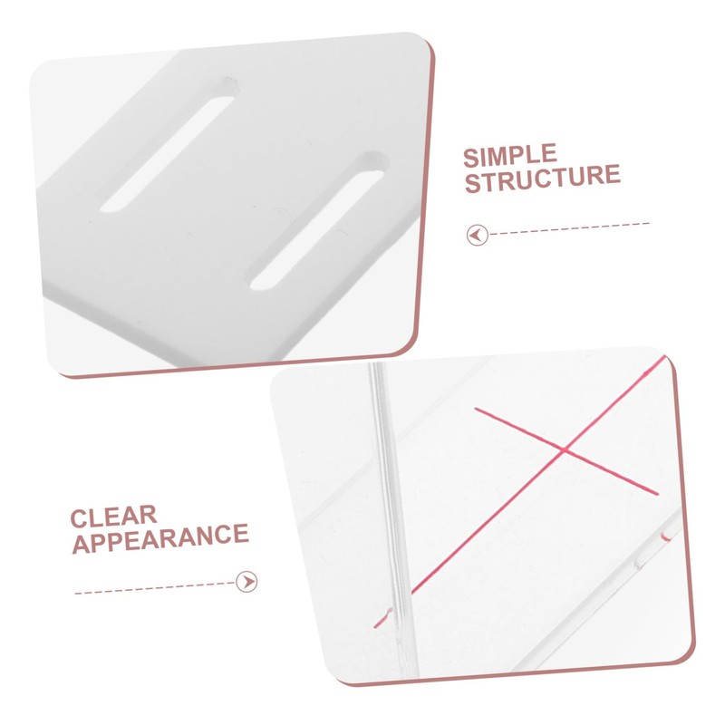 Mipcase Plastic Crack Gauge for Corners Corner Crack Monitoring Ruler