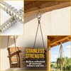 YAFIYGI 5PCS Screw Hook, 2.56 Inches 304 Stainless Steel Ceiling
